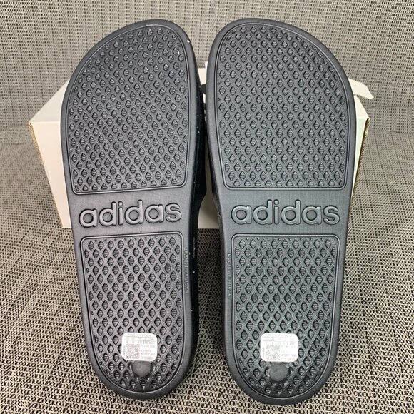 Adidas Adilette Aqua Slides Black Unisex US Men 9 US Women 10 Slip-On Footwear - Picture 5 of 6